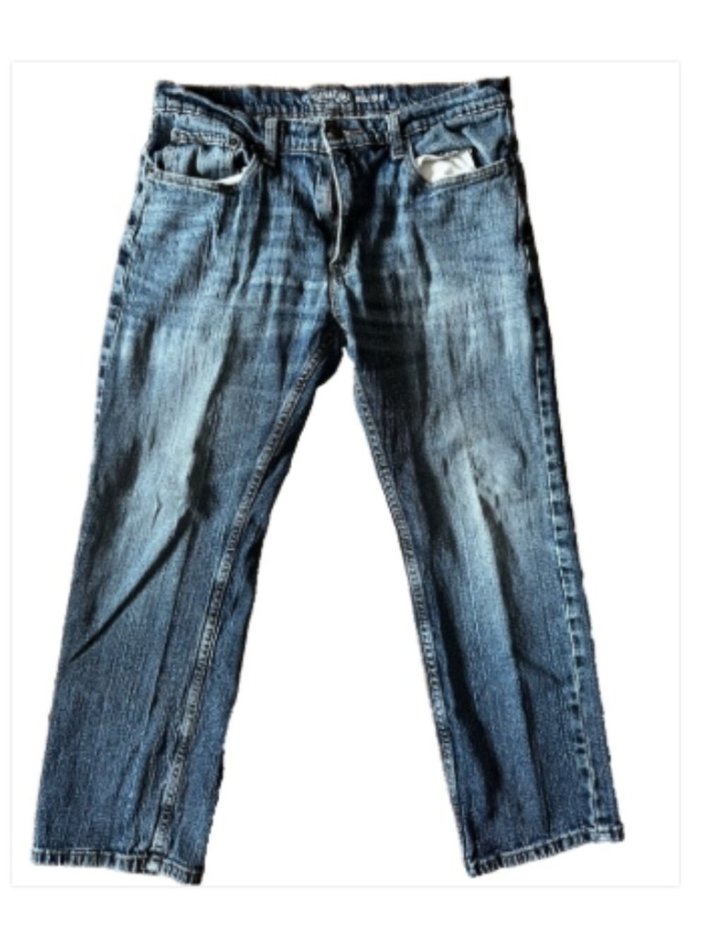 👖 Signature by Levi Strauss & Co. Jeans Mens 34x30 Blue Denim Relaxed Straight